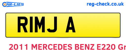 R1MJA are the vehicle registration plates.