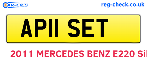 AP11SET are the vehicle registration plates.
