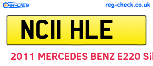 NC11HLE are the vehicle registration plates.