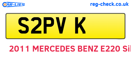 S2PVK are the vehicle registration plates.