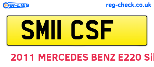 SM11CSF are the vehicle registration plates.