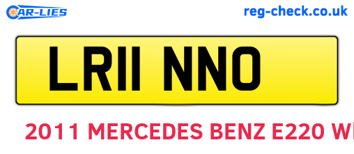 LR11NNO are the vehicle registration plates.