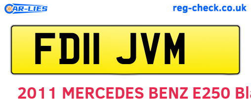FD11JVM are the vehicle registration plates.