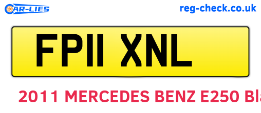 FP11XNL are the vehicle registration plates.