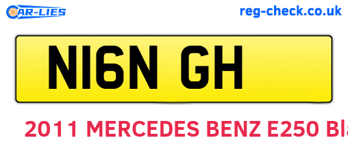 N16NGH are the vehicle registration plates.