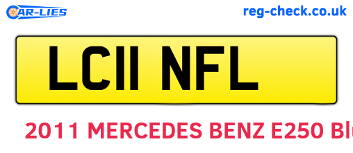 LC11NFL are the vehicle registration plates.