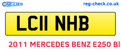 LC11NHB are the vehicle registration plates.