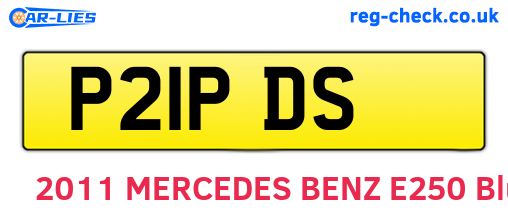 P21PDS are the vehicle registration plates.