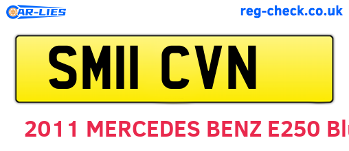 SM11CVN are the vehicle registration plates.