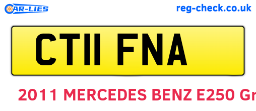 CT11FNA are the vehicle registration plates.