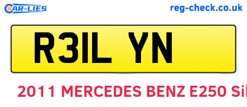 R31LYN are the vehicle registration plates.
