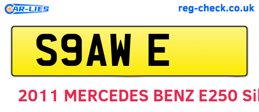 S9AWE are the vehicle registration plates.