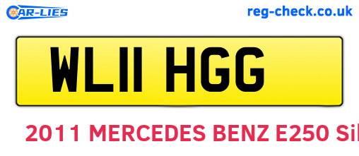 WL11HGG are the vehicle registration plates.