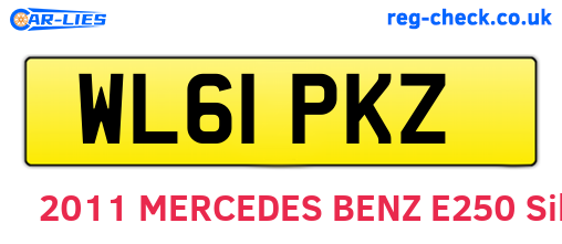WL61PKZ are the vehicle registration plates.