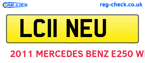LC11NEU are the vehicle registration plates.