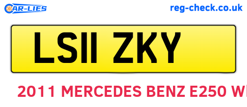 LS11ZKY are the vehicle registration plates.