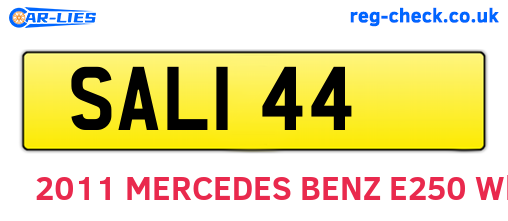 SAL144 are the vehicle registration plates.