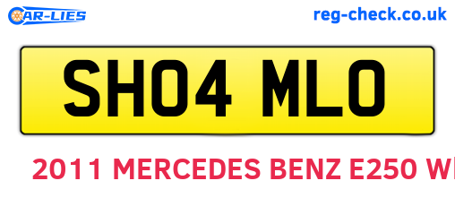 SH04MLO are the vehicle registration plates.