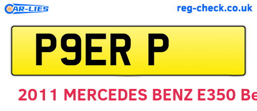 P9ERP are the vehicle registration plates.