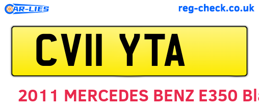 CV11YTA are the vehicle registration plates.