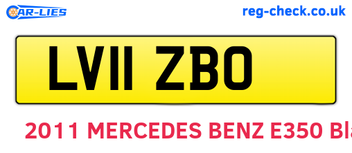 LV11ZBO are the vehicle registration plates.