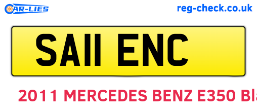 SA11ENC are the vehicle registration plates.