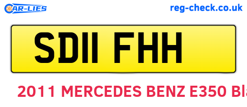 SD11FHH are the vehicle registration plates.