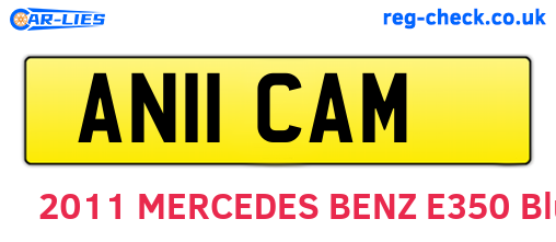 AN11CAM are the vehicle registration plates.