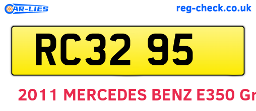 RC3295 are the vehicle registration plates.