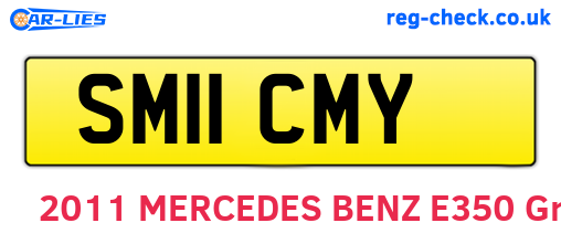 SM11CMY are the vehicle registration plates.