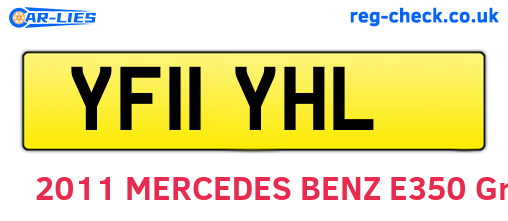 YF11YHL are the vehicle registration plates.