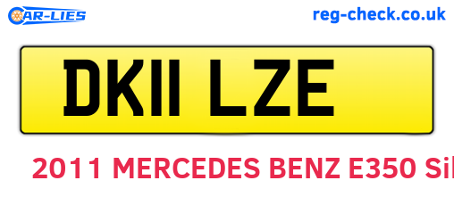 DK11LZE are the vehicle registration plates.