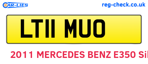 LT11MUO are the vehicle registration plates.