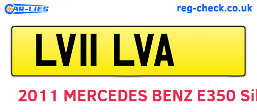 LV11LVA are the vehicle registration plates.