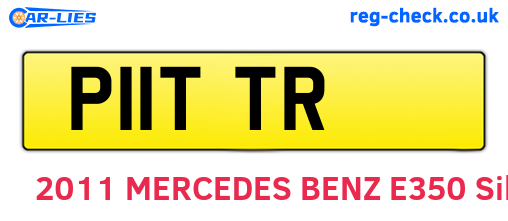 P11TTR are the vehicle registration plates.