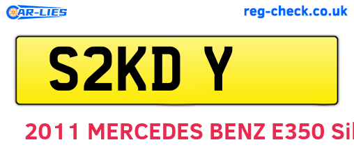 S2KDY are the vehicle registration plates.