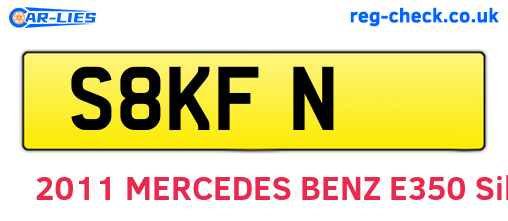 S8KFN are the vehicle registration plates.