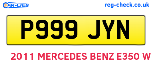 P999JYN are the vehicle registration plates.