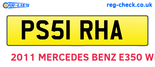 PS51RHA are the vehicle registration plates.