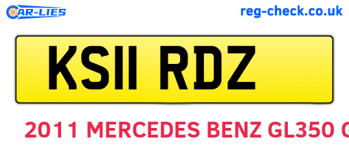 KS11RDZ are the vehicle registration plates.