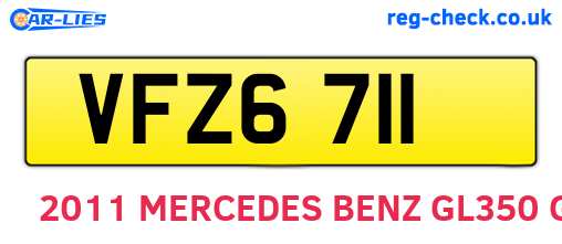 VFZ6711 are the vehicle registration plates.