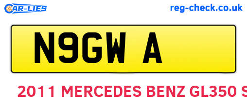 N9GWA are the vehicle registration plates.