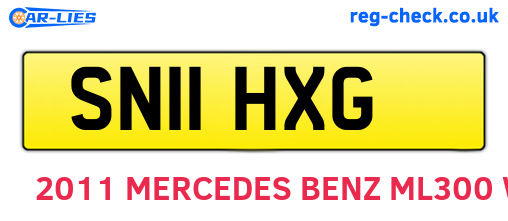 SN11HXG are the vehicle registration plates.