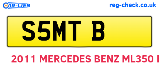 S5MTB are the vehicle registration plates.