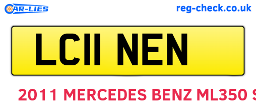 LC11NEN are the vehicle registration plates.