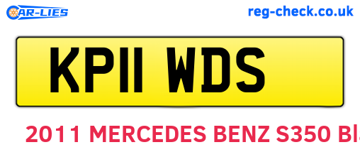 KP11WDS are the vehicle registration plates.