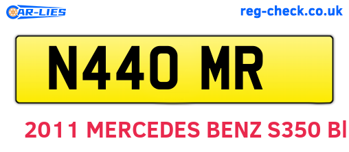 N44OMR are the vehicle registration plates.