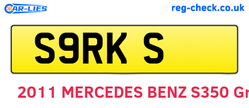 S9RKS are the vehicle registration plates.