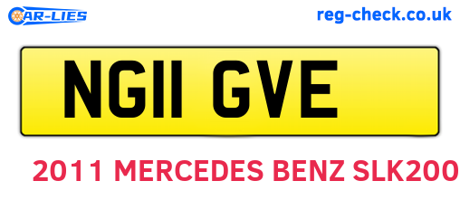 NG11GVE are the vehicle registration plates.