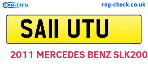 SA11UTU are the vehicle registration plates.